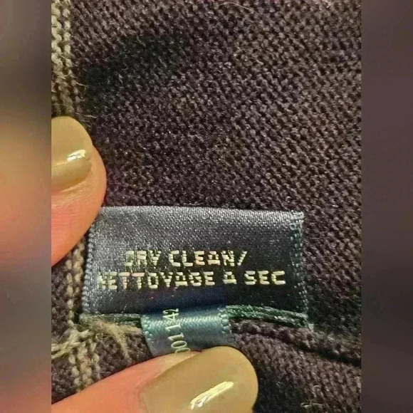 Lauren Ralph Lauren Cotton Knit Gray Striped Round Neck 3/4 Sleeve Midi Dress 1X - Picture 14 of 14